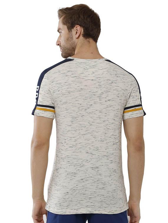 round neck printed regular t-shirt - 19803865 - Standard Image - 2