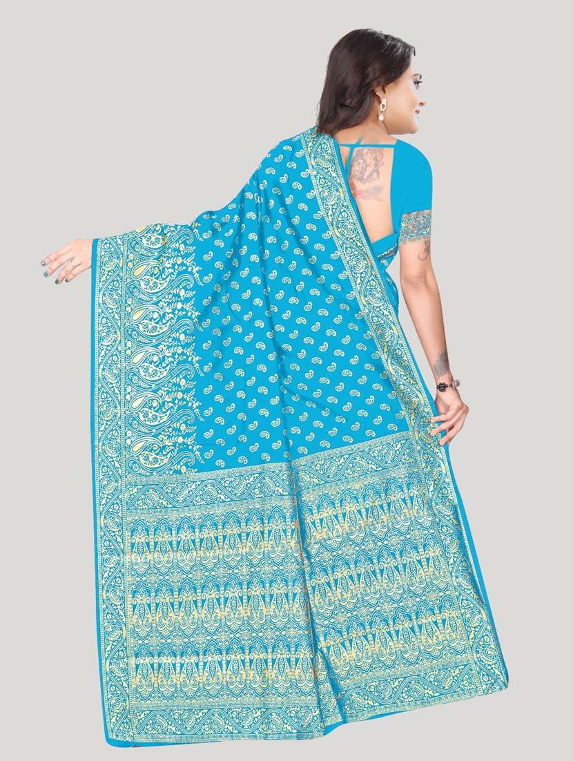 self designed woven saree with blouse - 19804020 - Standard Image - 2