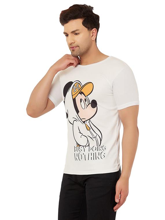 round neck printed regular t-shirt - 19805172 - Standard Image - 2