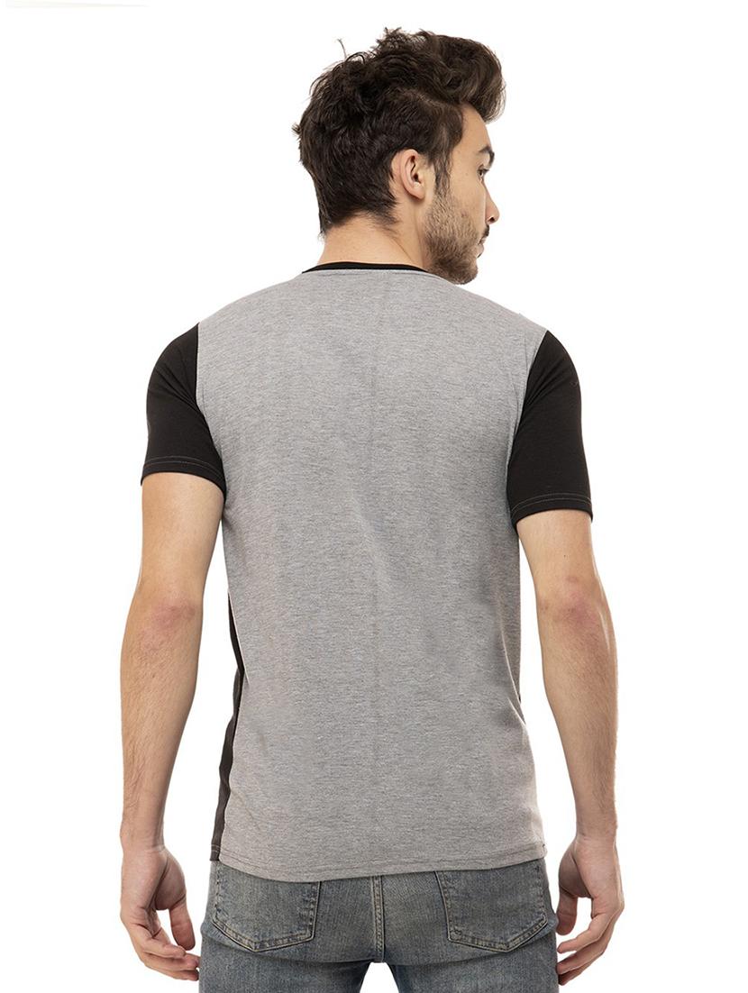 color block round neck regular t-shirt - 19806372 - Standard Image - 2