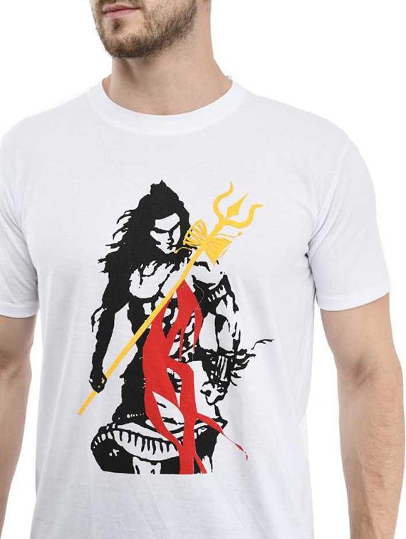 printed round neck regular t-shirt - 19806559 - Standard Image - 2