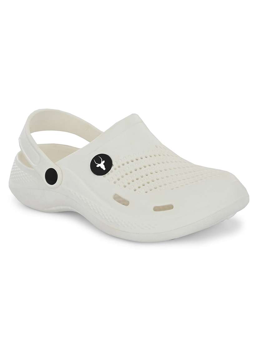 white eva clogs