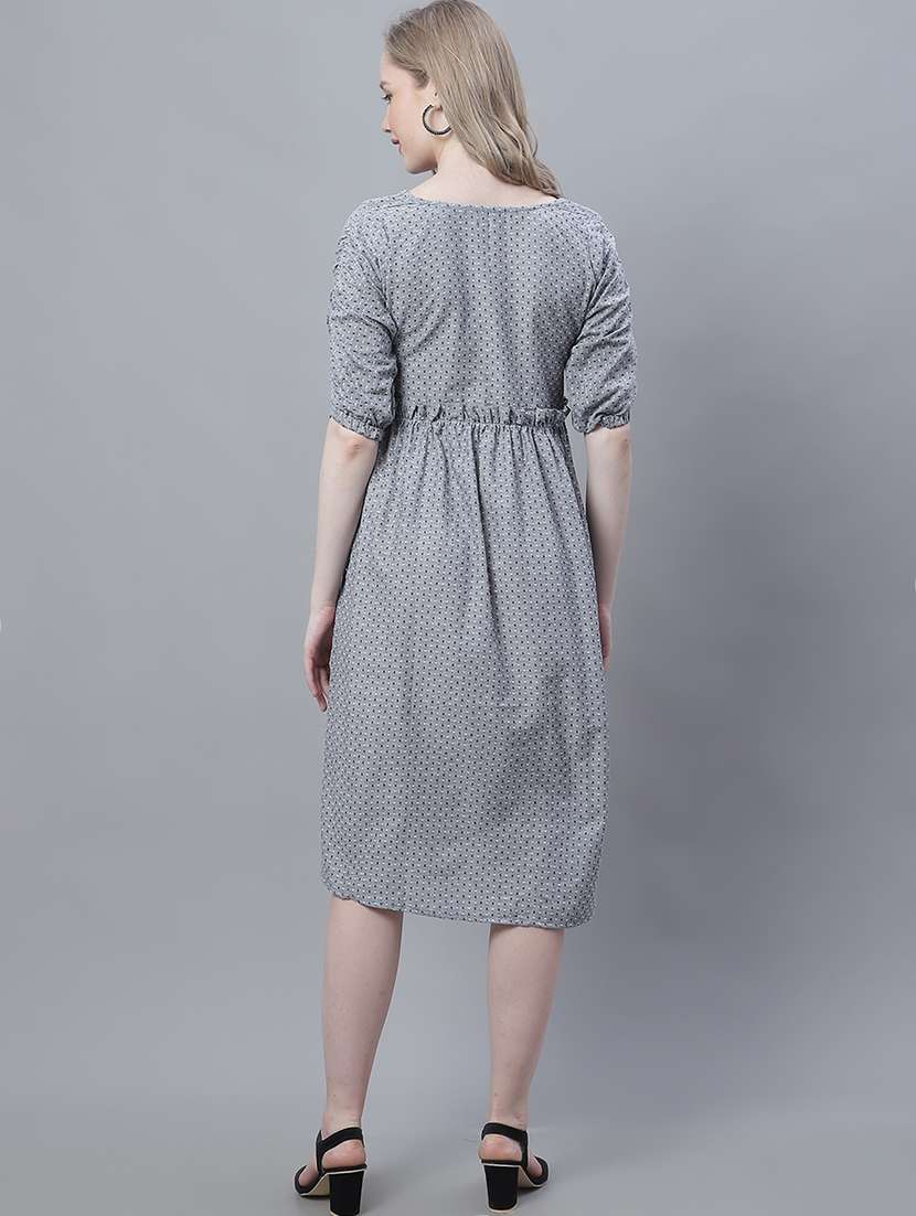 women's fit & flare swiss dots dress - 19810593 -  Standard Image - 2