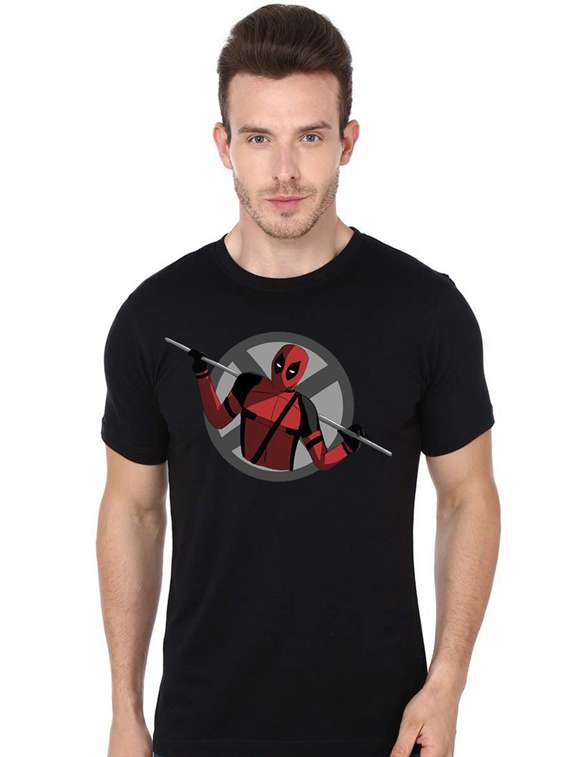 printed round neck regular t-shirt