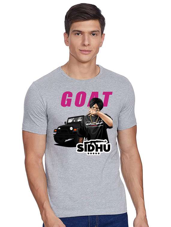 printed round neck regular t-shirt - 19814151 -  Zoom Image - 0