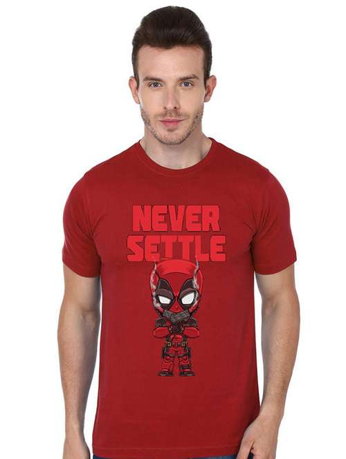 printed round neck regular t-shirt - 19814172 - Standard Image - 0