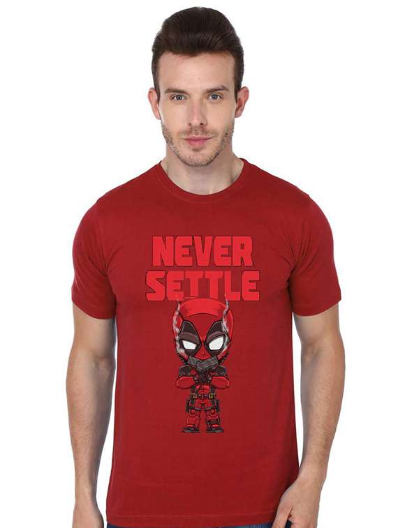 printed round neck regular t-shirt - 19814172 - Zoom Image - 0