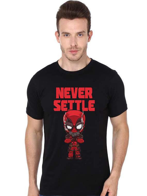 printed round neck regular t-shirt