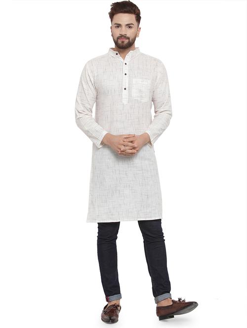 mandarin neck solid kurta - 19814459 - Standard Image - 0