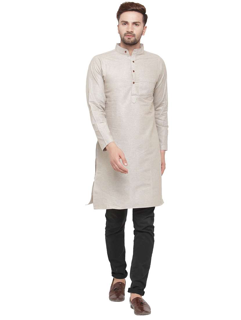 mandarin neck solid kurta