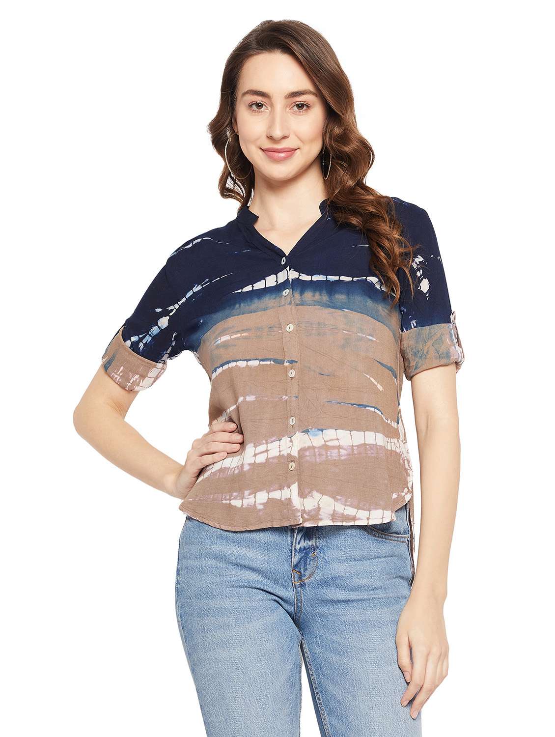 tie and dye regular shirt