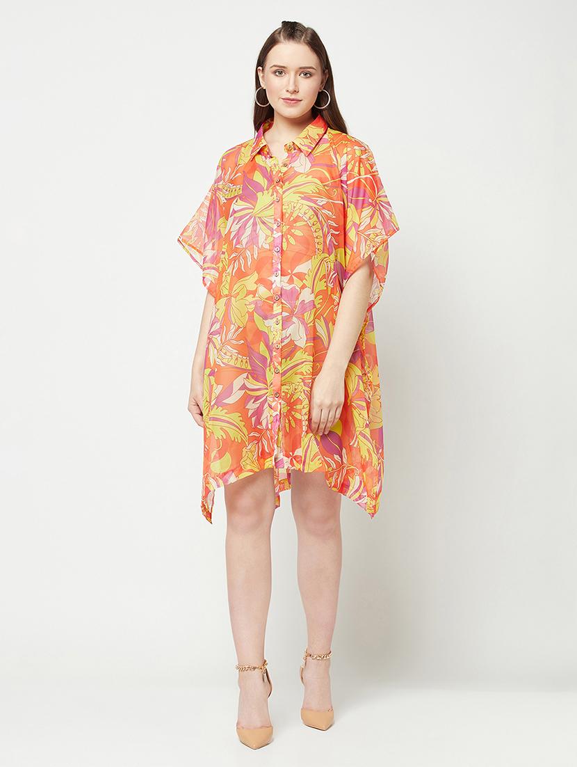 women's asymmetric printed dress - 19814764 - Zoom Image - 0