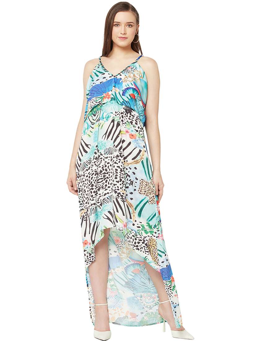 women's high low abstract dress - 19814797 - Zoom Image - 0