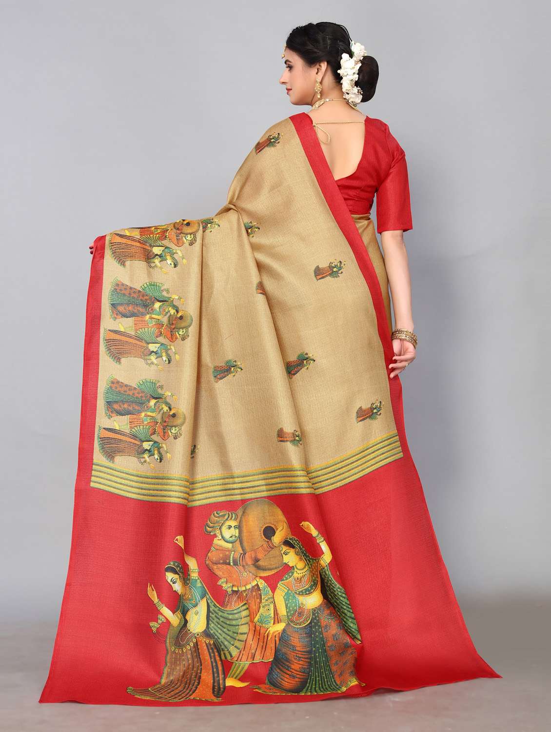 pack of 2 printed woven saree - 19814976 - Standard Image - 2