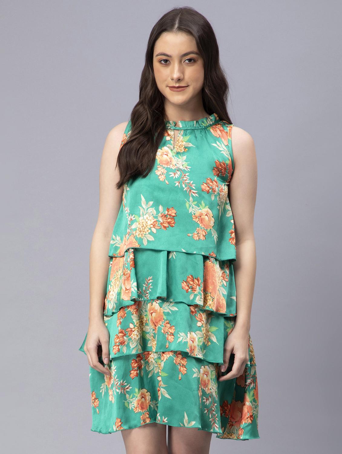 women's layered floral dress - 19815086 - Zoom Image - 0