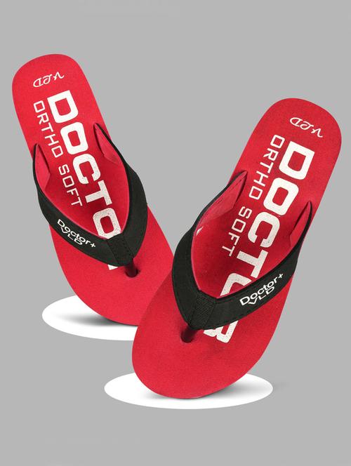 red eva toe separator slippers - 19815433 - Standard Image - 0