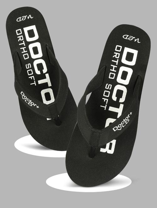 black eva toe separator slippers - 19815436 - Standard Image - 0