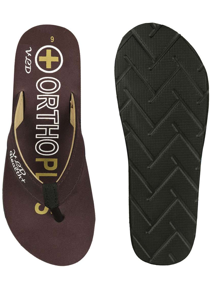 women printed orthosoft flip flop - 19815438 -  Standard Image - 2