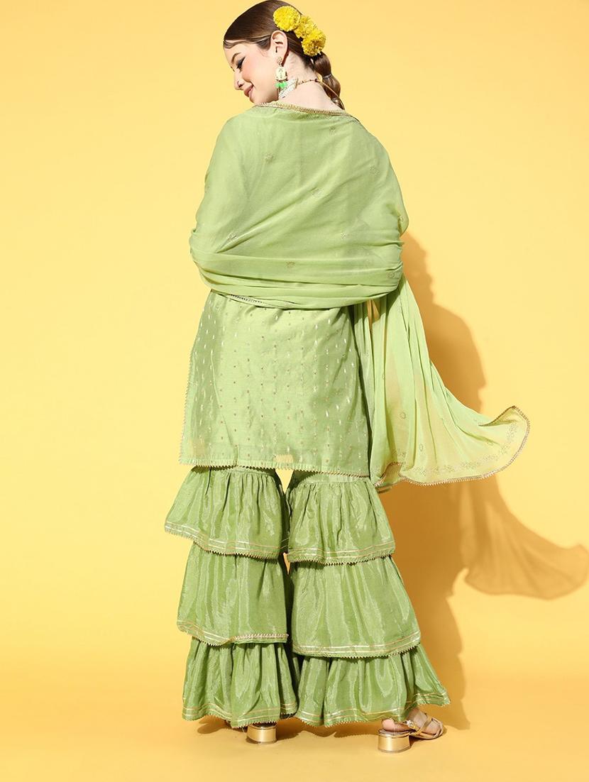zari work suit set - 19816606 - Standard Image - 2