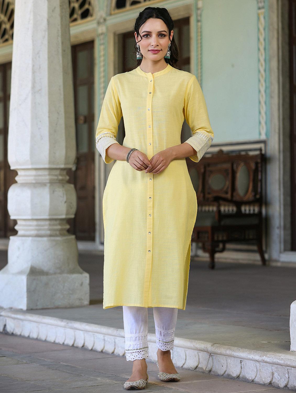 women's front slit kurta - 19818863 -  Zoom Image - 0