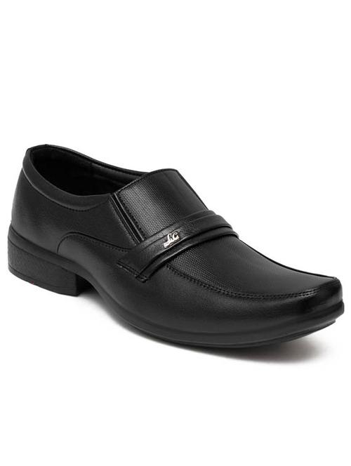 solid slip on formal shoes - 19818891 - Standard Image - 0