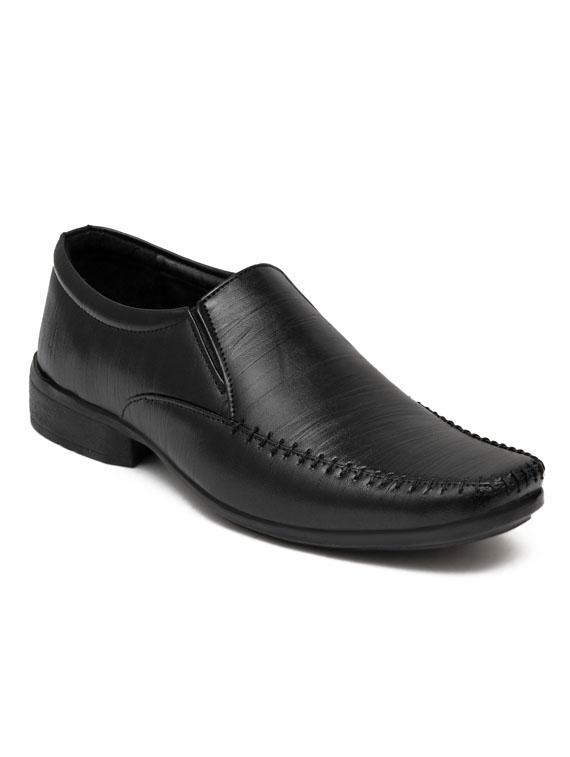 solid slip on formal shoes - 19818894 -  Zoom Image - 0