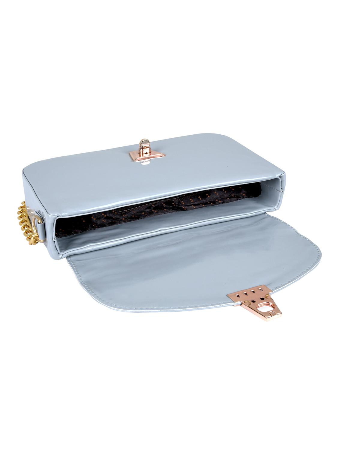 grey leatherette (pu) sling bag - 19820041 - Standard Image - 2