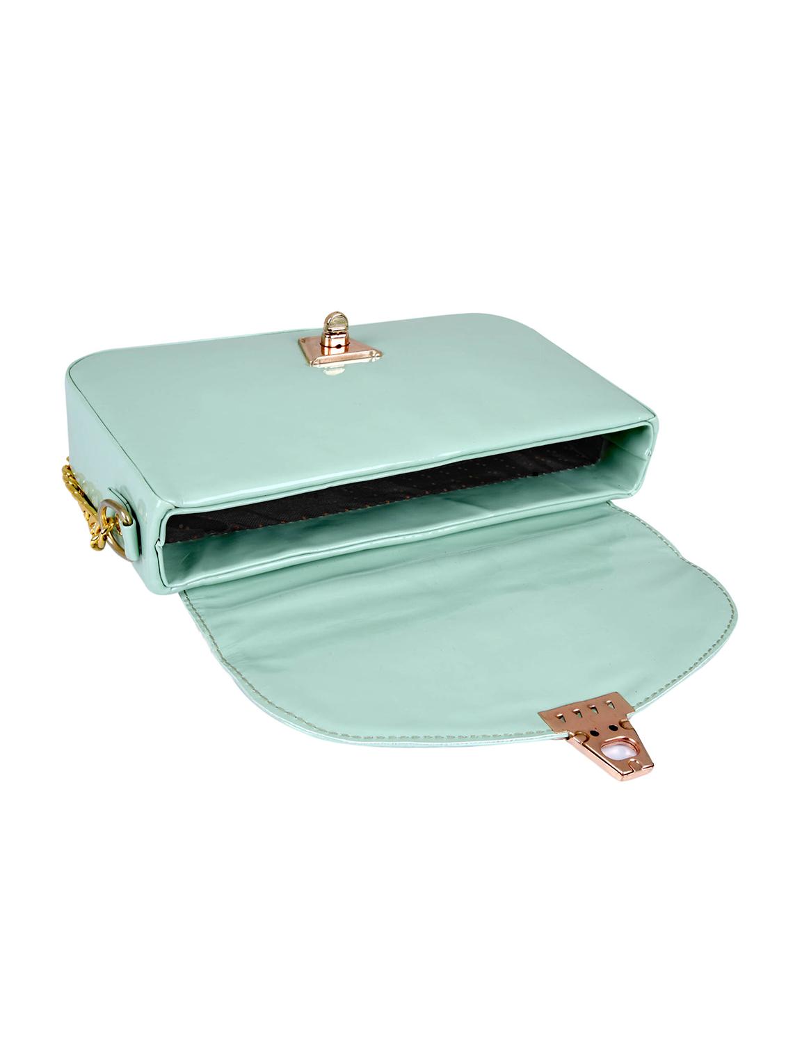 green leatherette (pu) sling bag - 19820068 - Standard Image - 2