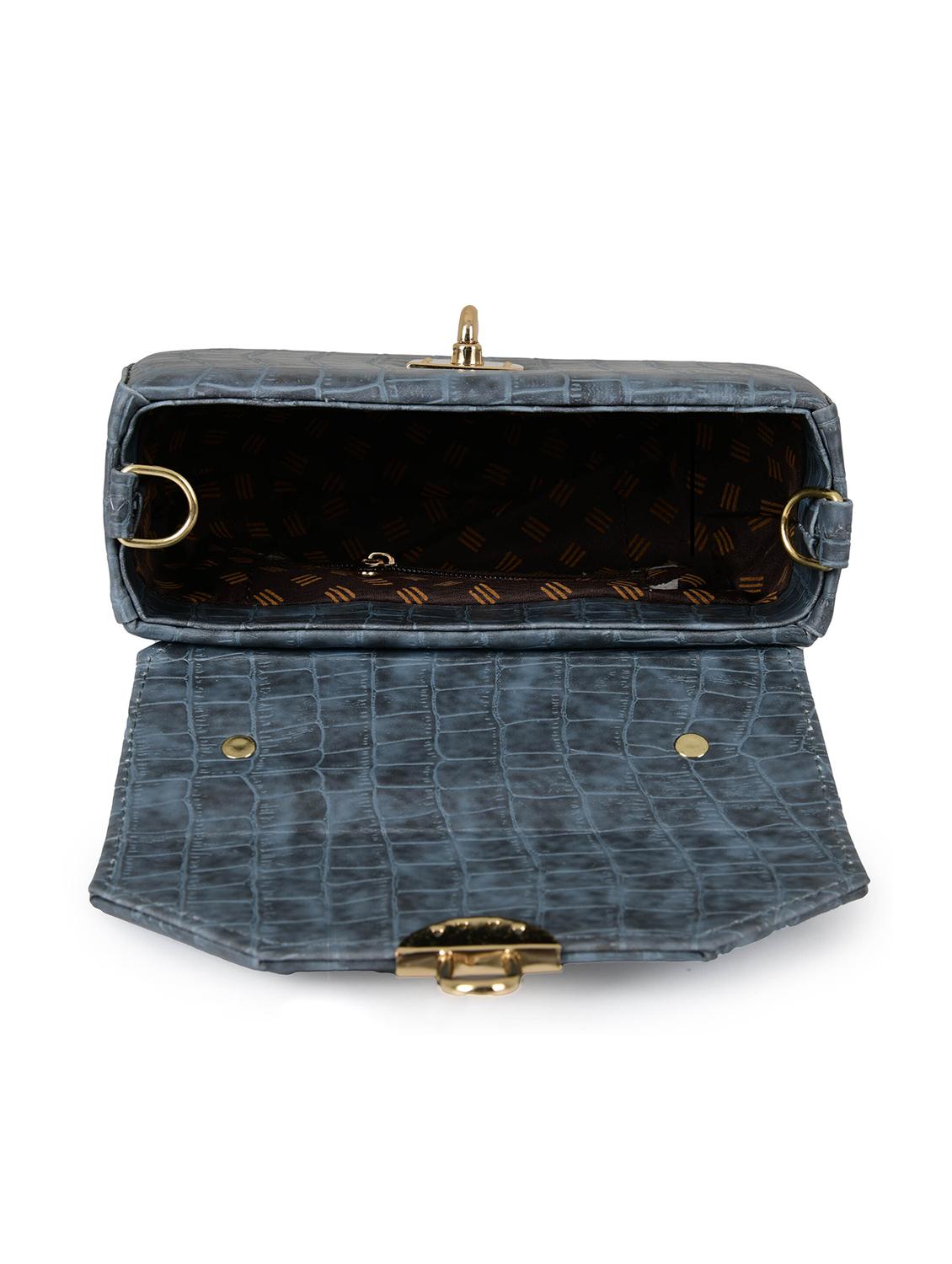 grey leatherette (pu) sling bag - 19820072 - Standard Image - 2