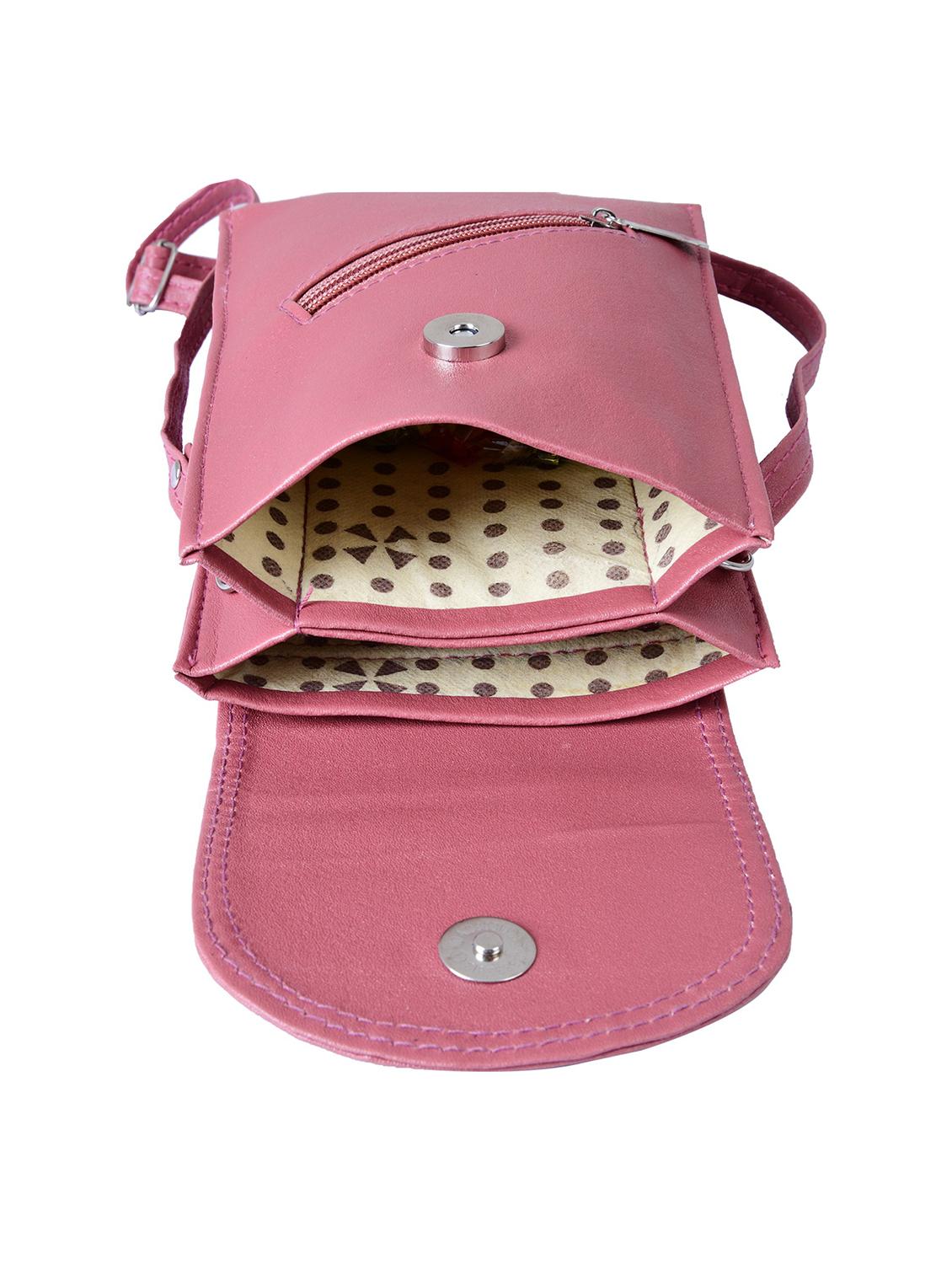 pink leatherette (pu) sling bag - 19820089 - Standard Image - 2
