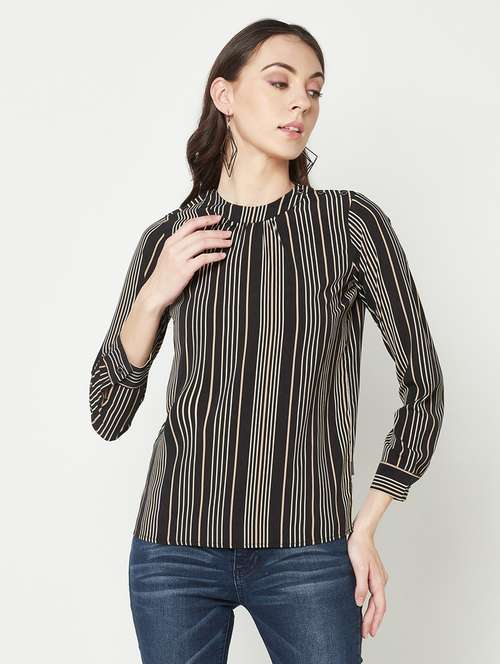 women's straight round neck top - 19820224 - Standard Image - 0