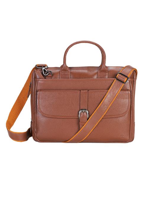 tan leather laptop bag - 19820252 - Standard Image - 0