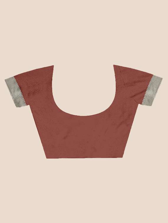 white self design woven saree with blouse - 19825588 -  Standard Image - 2