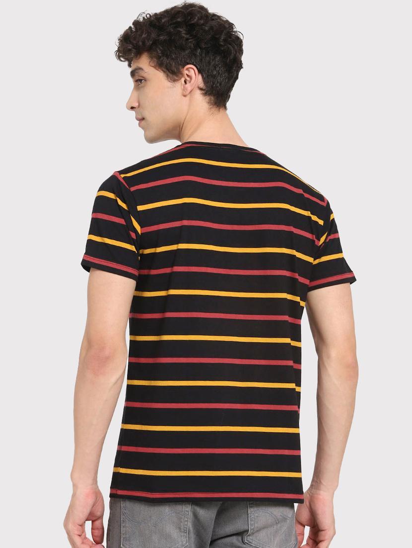 round neck striped regular t-shirt - 19826768 - Standard Image - 2