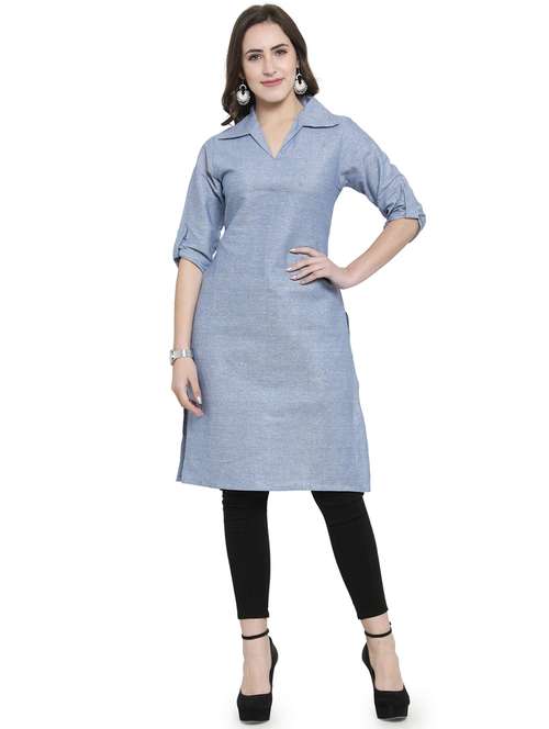 women's straight kurta - 19832239 - Standard Image - 0