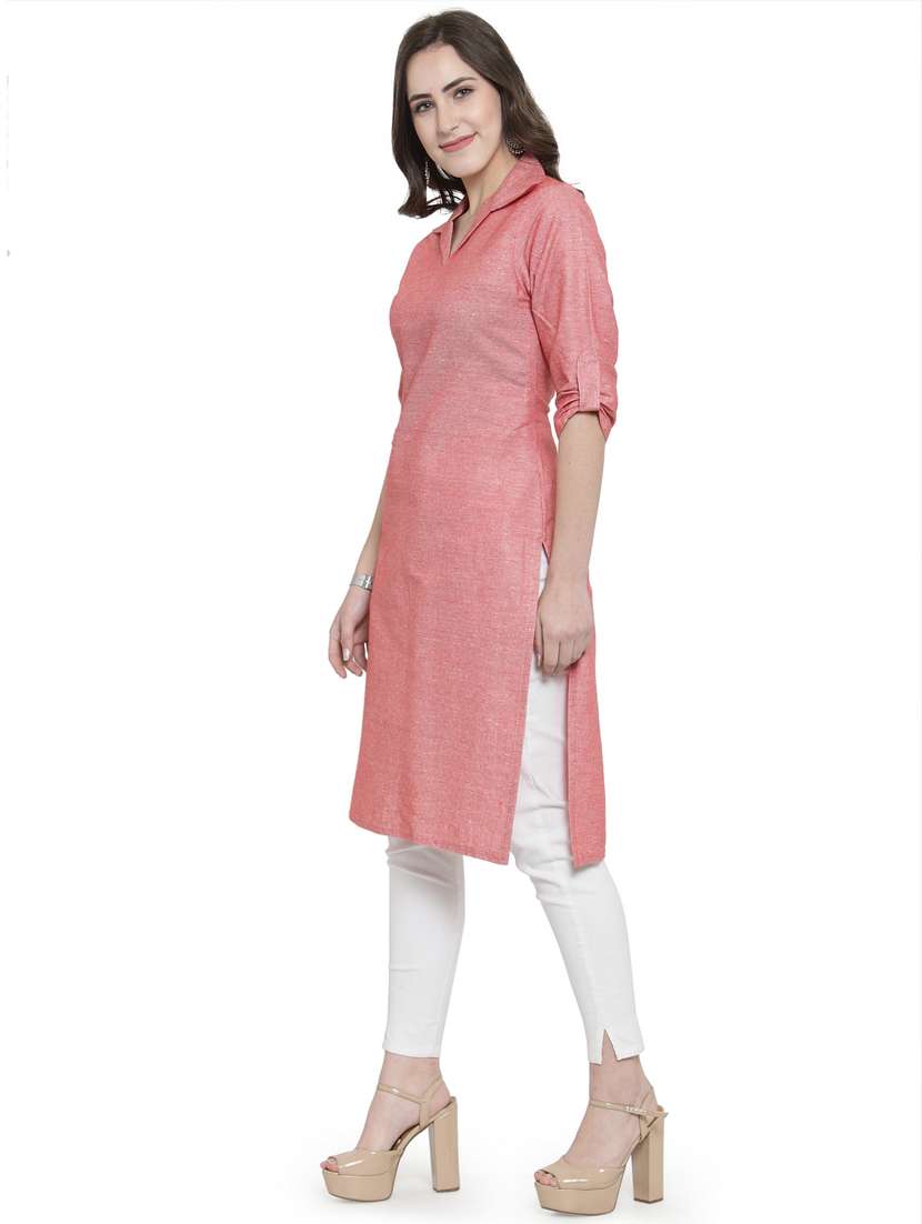 women's straight kurta - 19832240 - Standard Image - 2