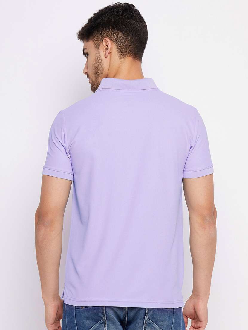 polo neck solid polo t-shirt - 19833879 -  Standard Image - 2