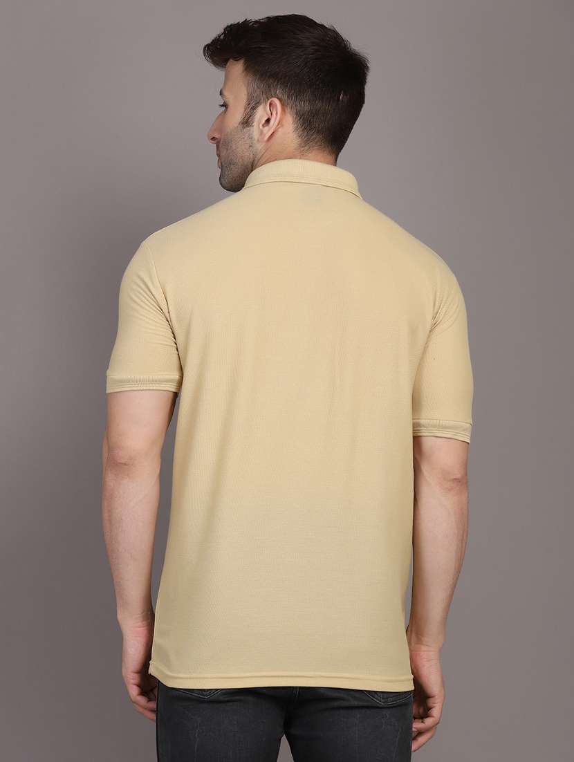 men solid cotton polo t-shirt - 19833949 -  Standard Image - 2