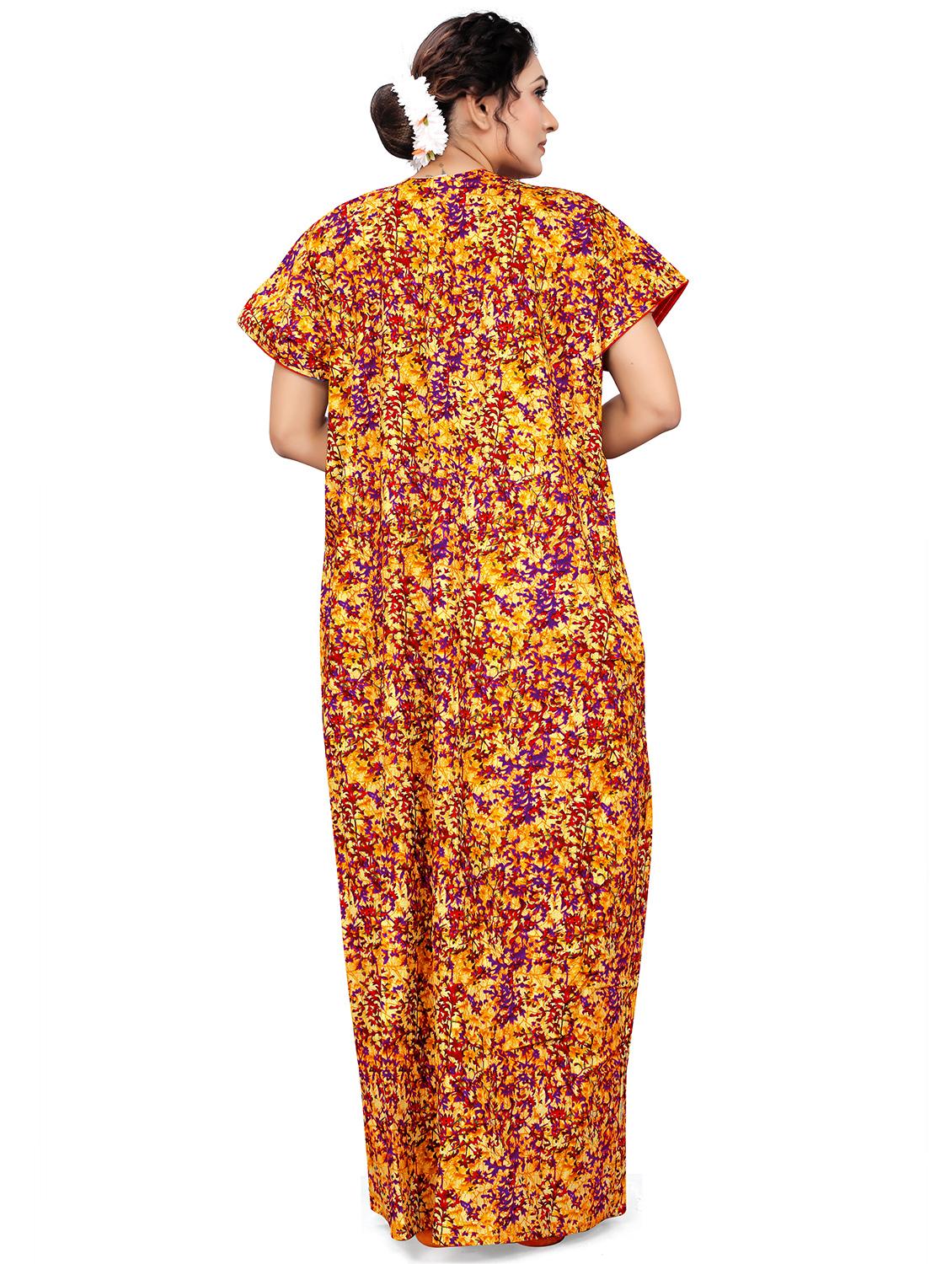 lace detail printed nighty - 19838515 - Standard Image - 2