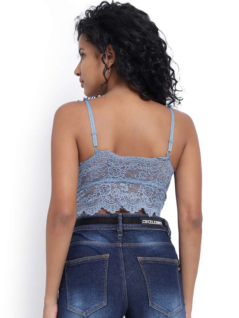lace work padded bralette - 19838522 - Standard Image - 2