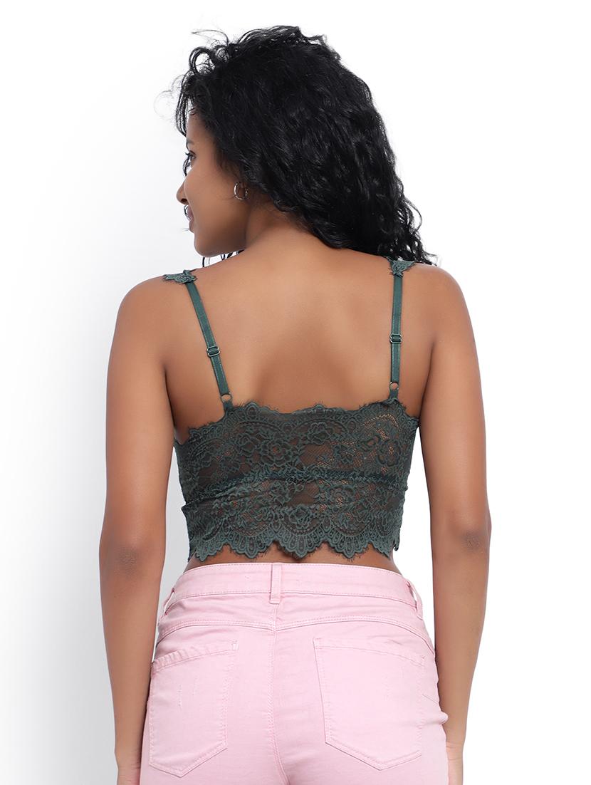 lace work padded bralette - 19838524 - Standard Image - 2