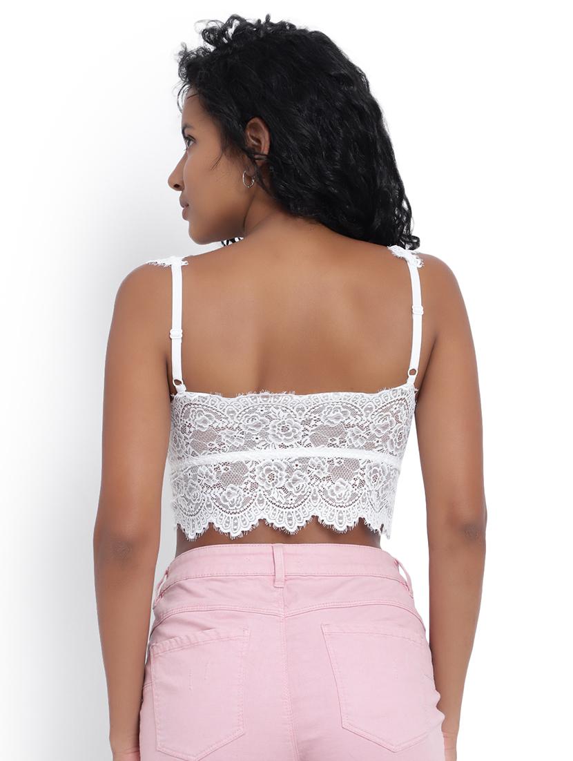 lace work padded bralette - 19838525 - Standard Image - 2