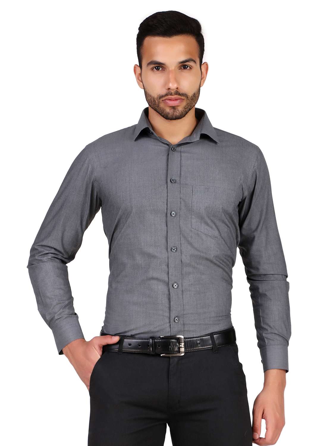 mens solids formal shirt