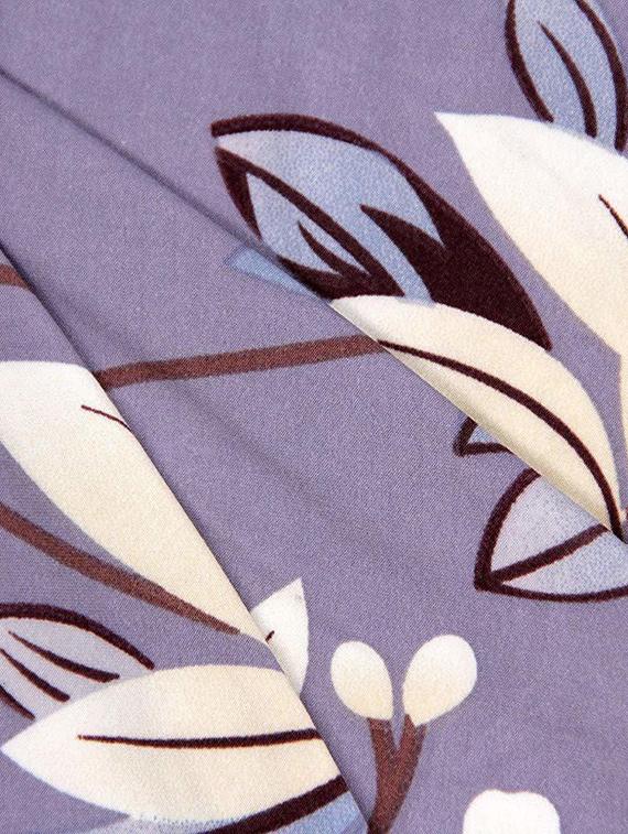 purple printed chair cover - 19839451 - Standard Image - 2