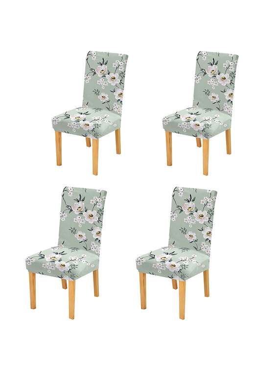 pack of 6 green printed chair cover - 19839473 -  Standard Image - 2