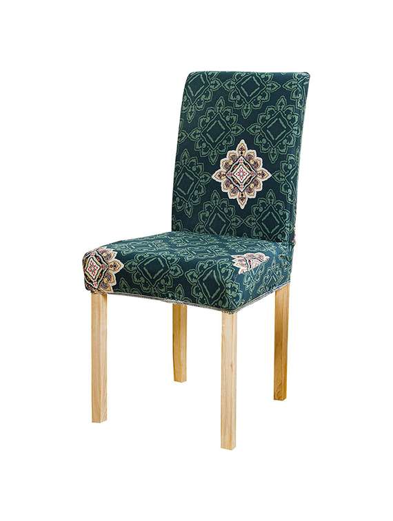 pack of 6 green printed chair cover - 19839498 -  Standard Image - 2