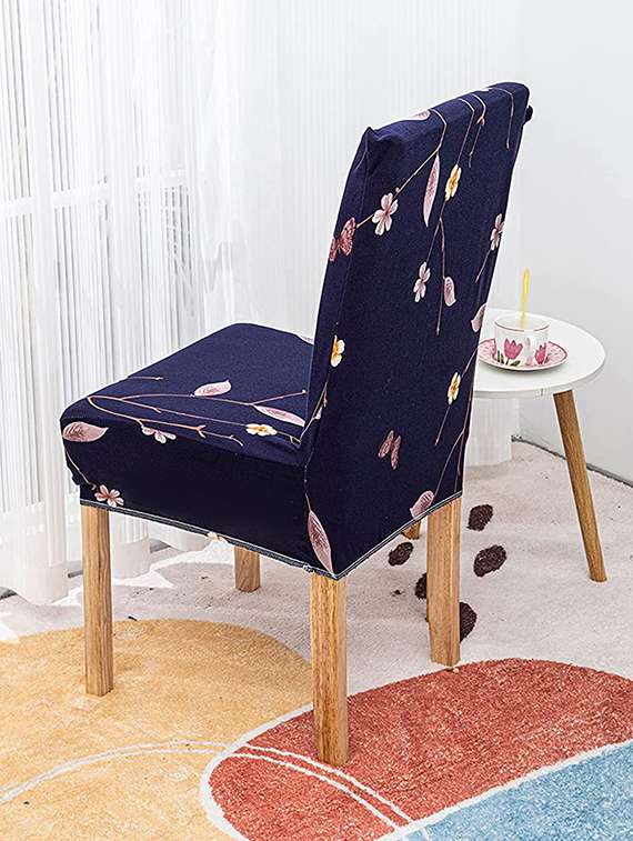 pack of 6 blue printed chair cover - 19839544 -  Standard Image - 2