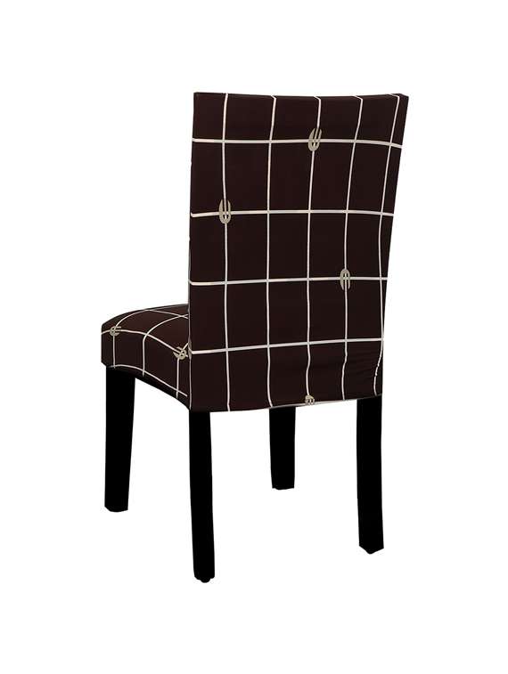 pack of 6 brown printed chair cover - 19839614 -  Standard Image - 2