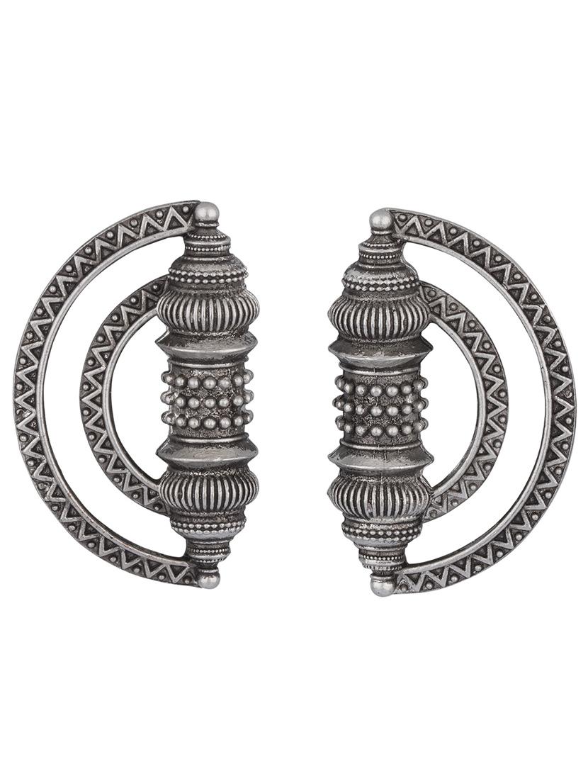 silver alloy studs earring - 19839896 - Standard Image - 2