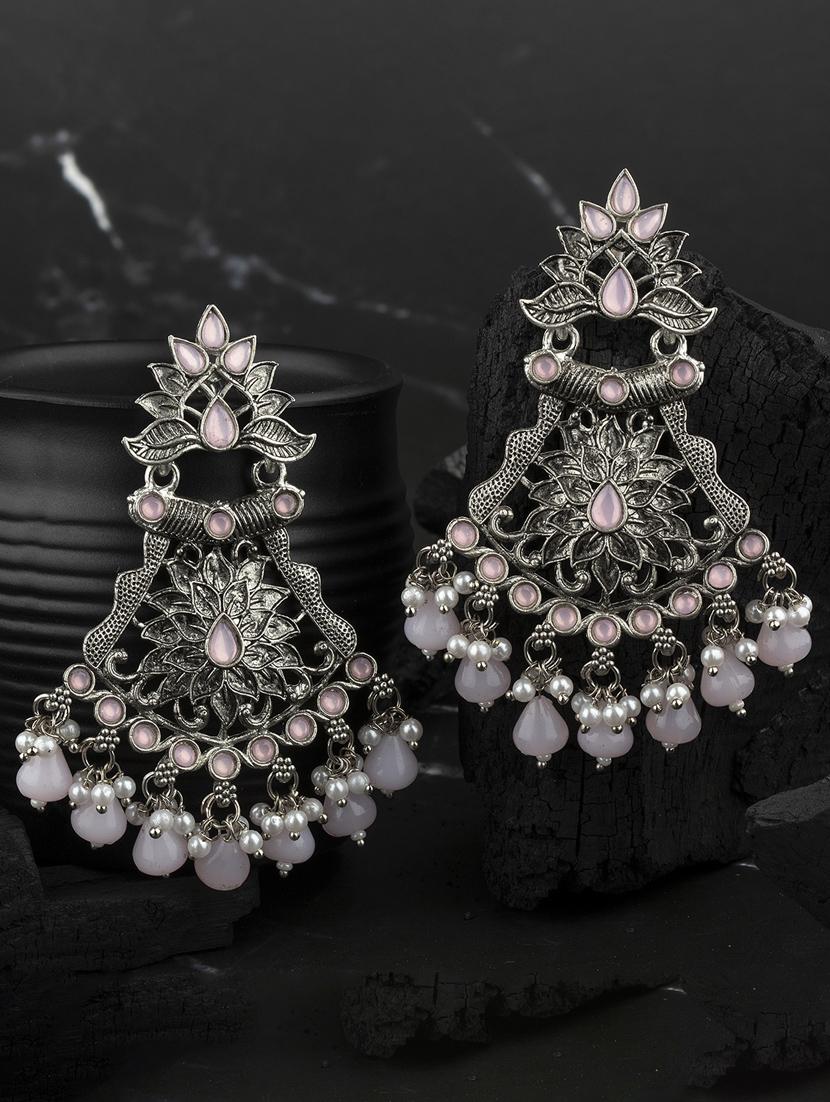 silver alloy chandellier earring - 19839900 -  Zoom Image - 0